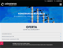 Tablet Screenshot of lesniewski.com.pl